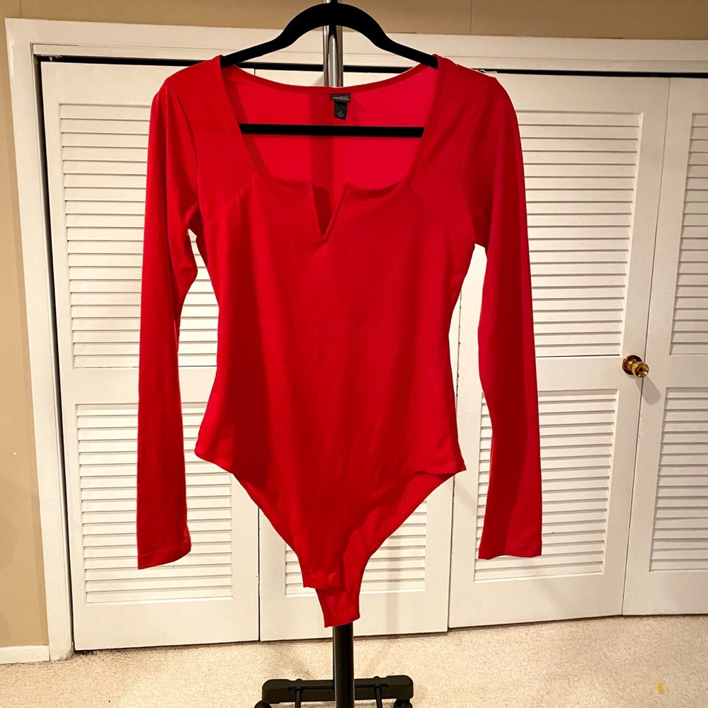 Red bodysuit